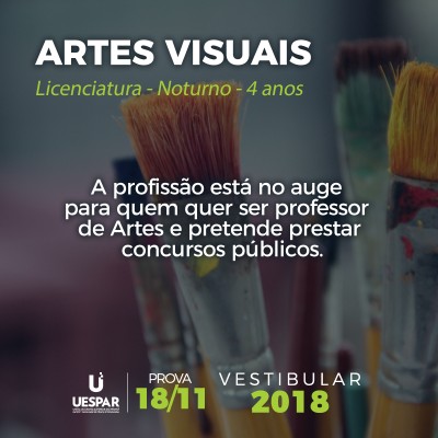 ARTES VISUAIS | LICENCIATURA | NOTURNO | 4 ANOS