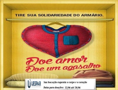 Alunos de Contábeis fazem campanha para arrecadação de agasalhos