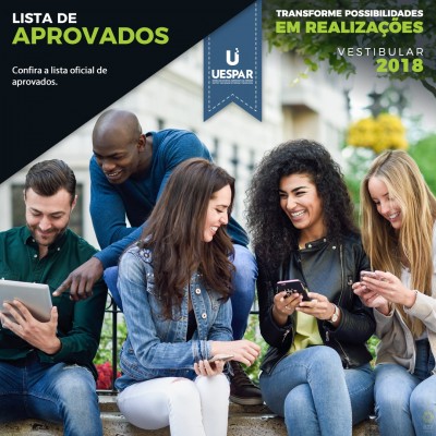 UESPAR divulga os aprovados no Vestibular 2018