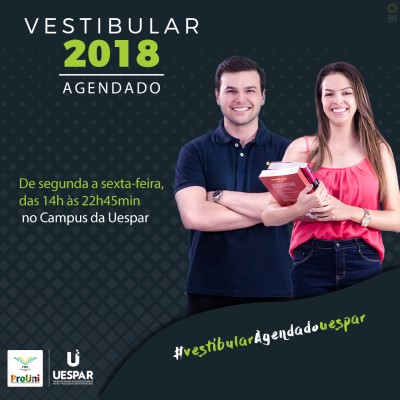 Vagas disponíveis para o Vestibular Agendado UESPAR/FACITEC 2018