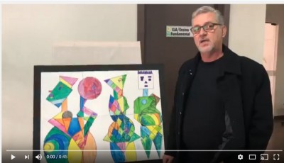 Alunos da APAE contribuem com obras de arte de acadêmico de Artes Visuais