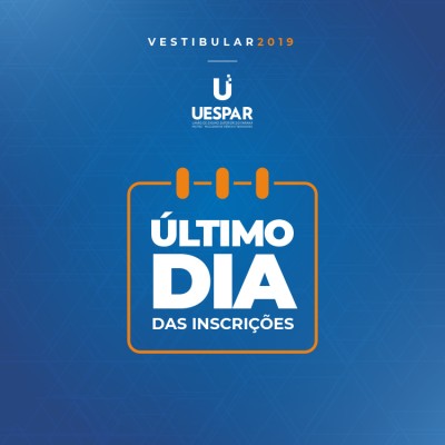 Inscrições para o Vestibular Uespar 2019 encerram hoje