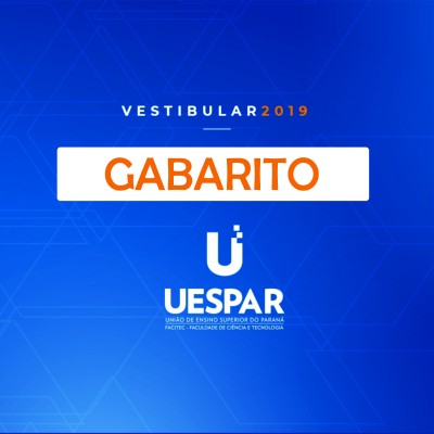 Gabarito Vestibular Uespar 2019