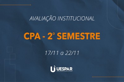 Hoje inicia a avaliação da CPA do segundo semestre